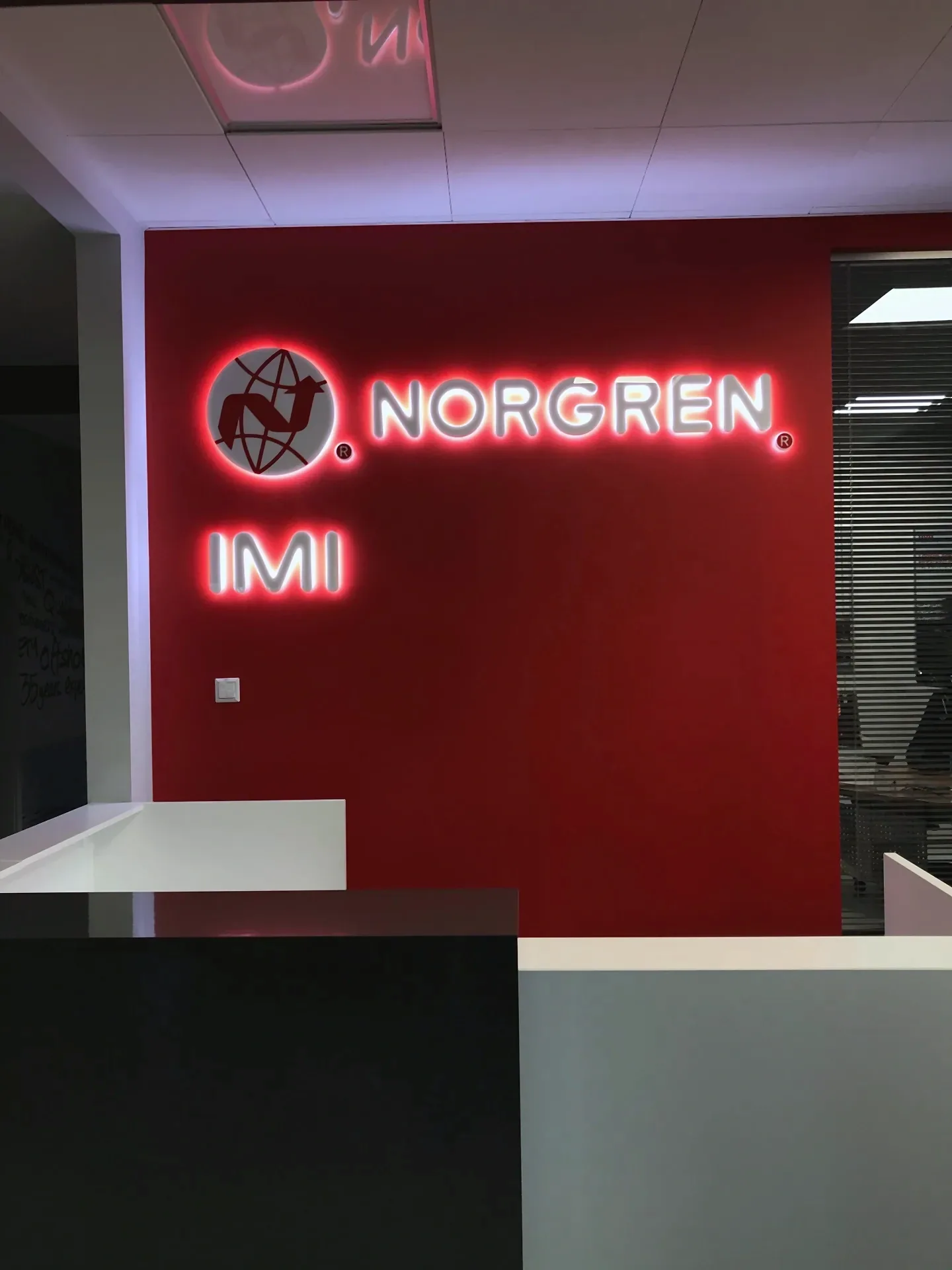Branding recepcji Norgren i IMI
