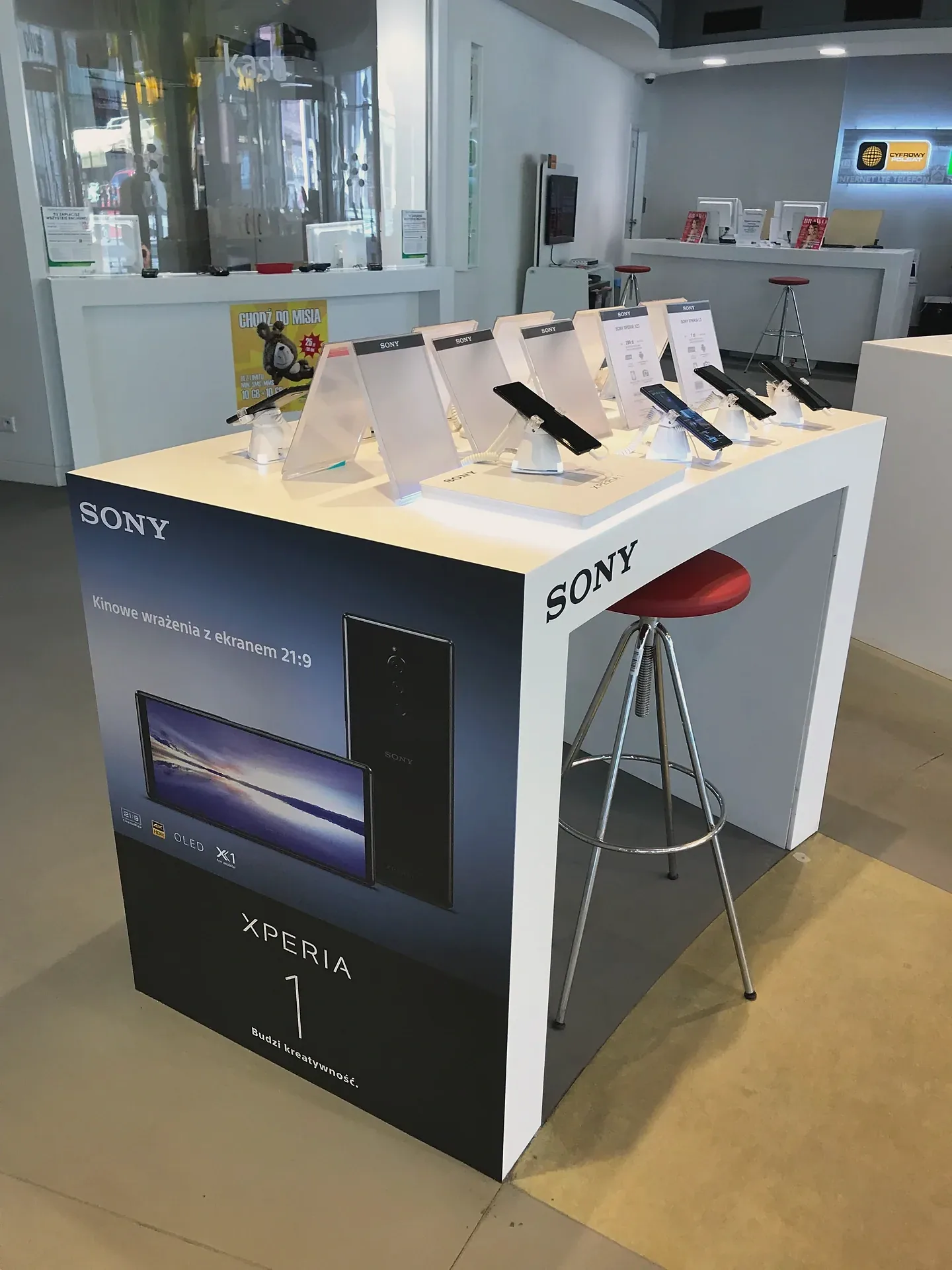 Branding ekspozycji Sony