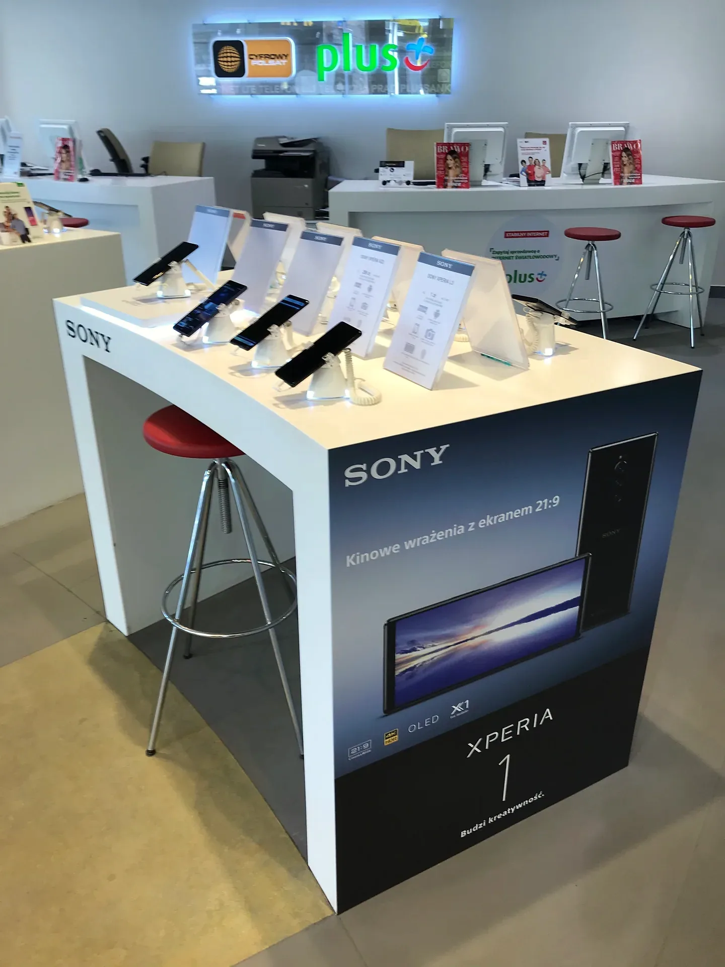 Branding ekspozycji Sony